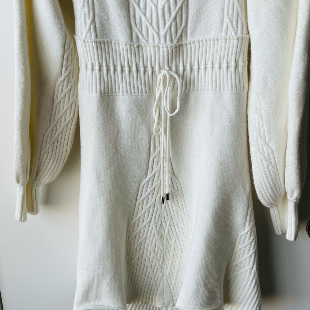 Free People White Long Sleeve Dress - Picture 9 of 10